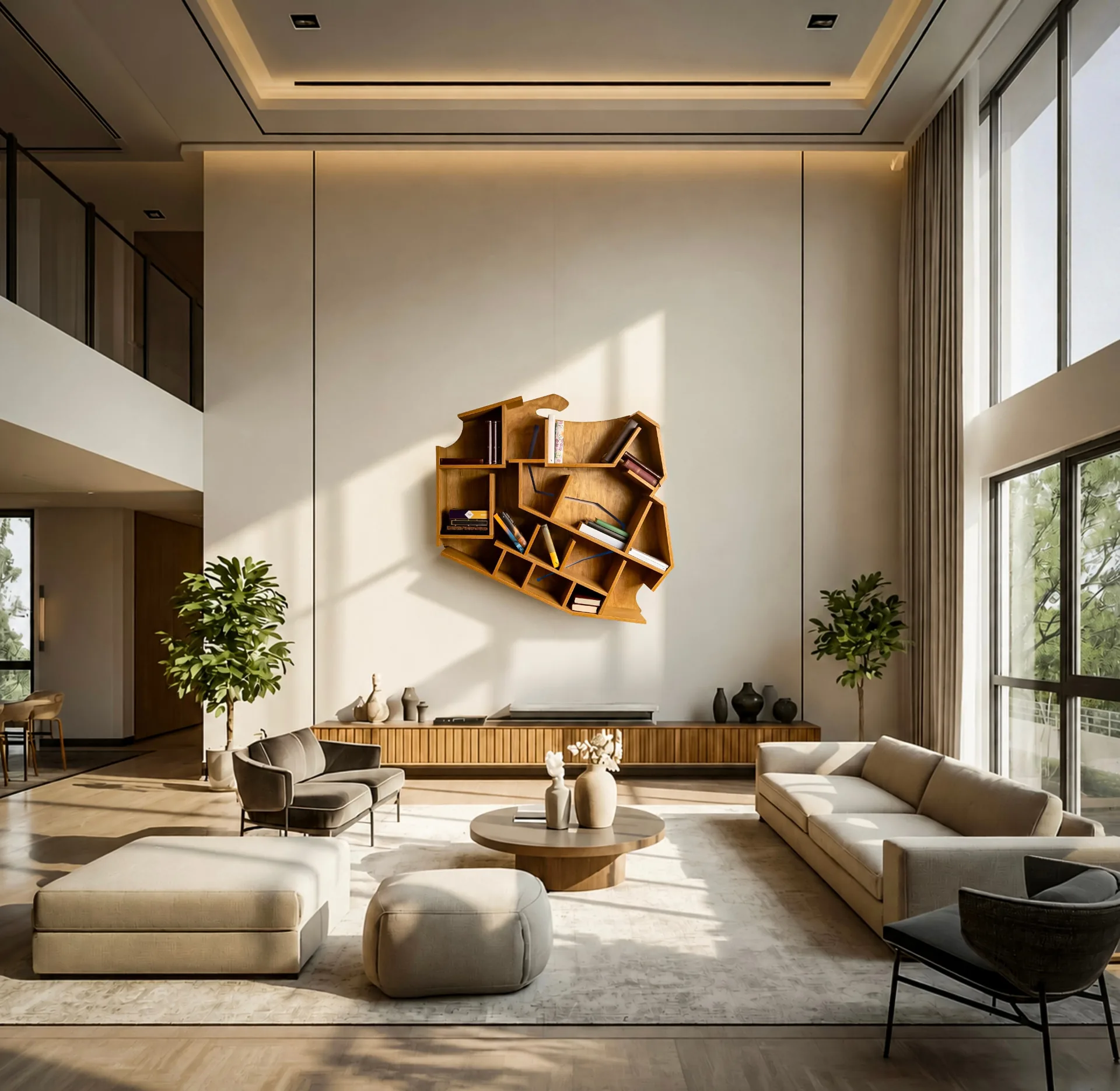 Poland wall piece in a warm residential interior